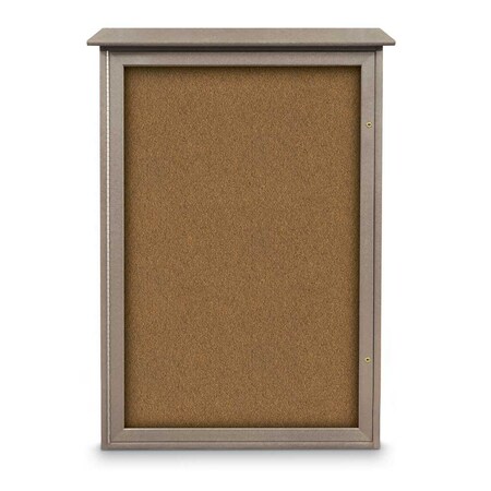 United Visual Products Indoor Enclosed Combo Board, 72"x36", White Frame/Burgundy & Burgundy UVCB7236W-BURGUN-DBURGU